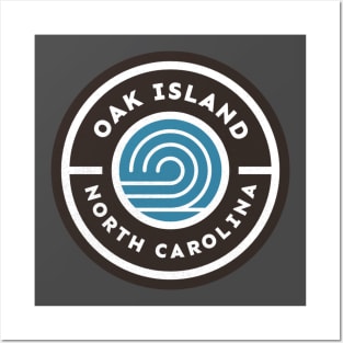 Oak Island, NC Waves Summer Vacationing Posters and Art